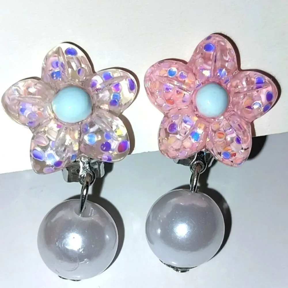 Beautiful fashion clip-on kids earrings